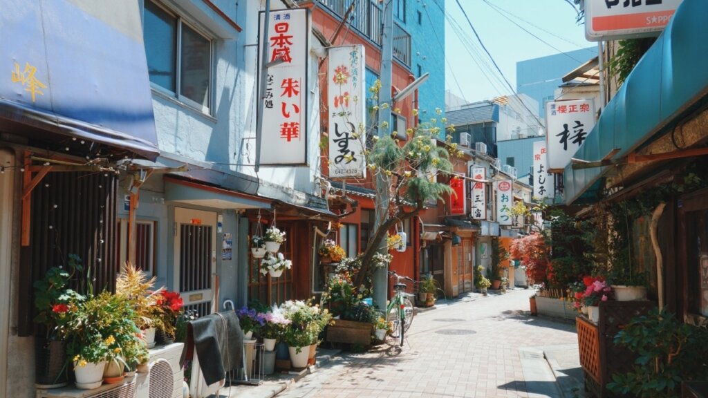 門前仲町の辰巳新道の風景