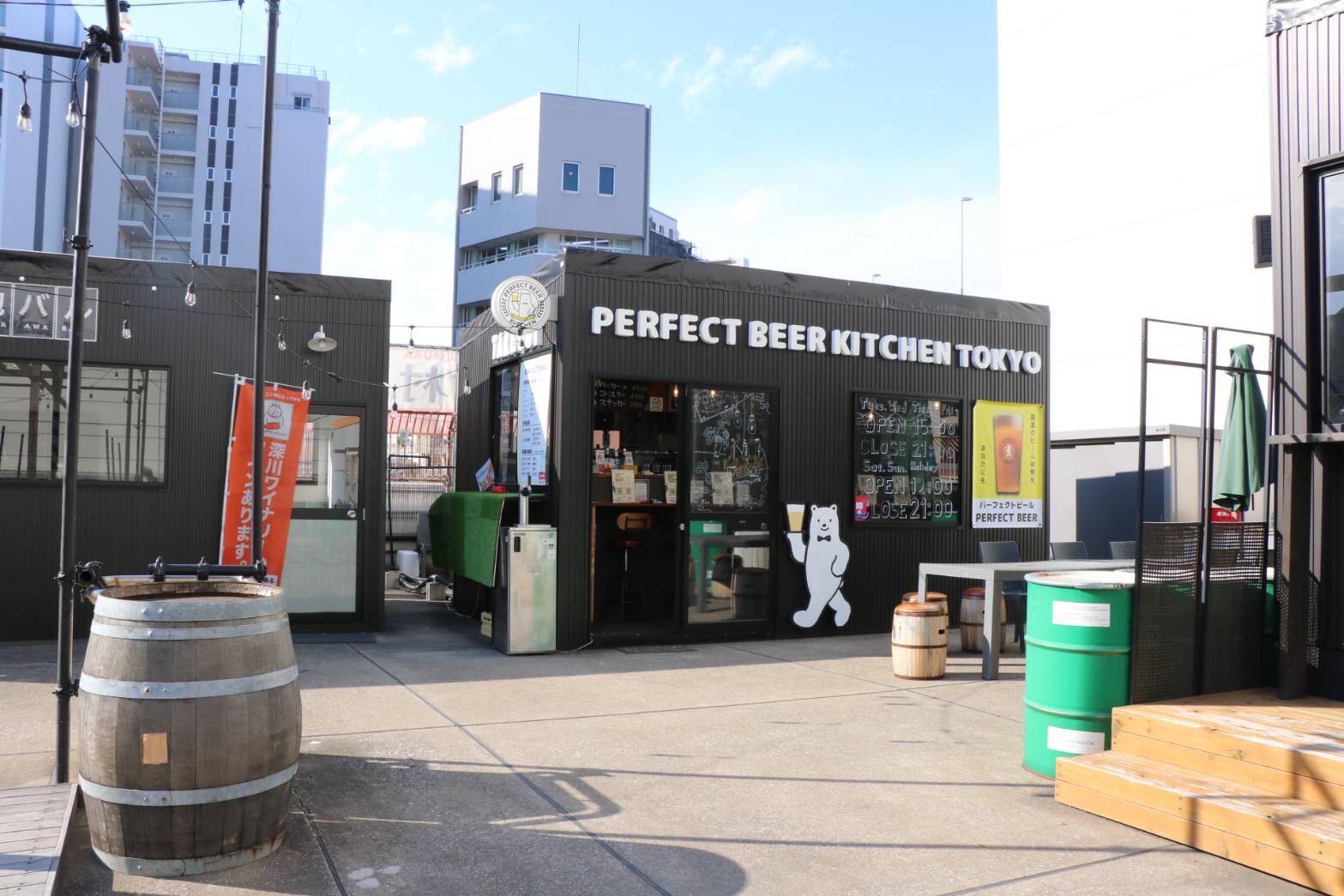 PERFECT BEER GARDEN 門前仲町 (ビールと餃子のビアガーデン)>