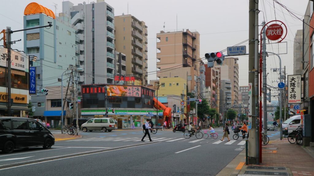 菊川駅前交差点